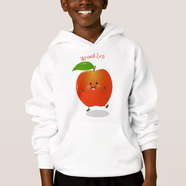 illustration av tecknaden för Cute dans-äpple T Shirt (Framsida)
