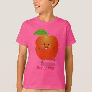 illustration av tecknaden för Cute dans-äpple T Shirt