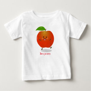 illustration av tecknaden för Cute dans-äpple T Shirt