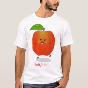 illustration av tecknaden för Cute dans-äpple T Shirt