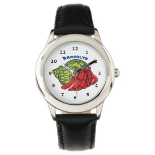 illustration av tecknaden för Cute Hermit-krabban Armbandsur