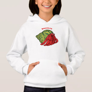 illustration av tecknaden för Cute Hermit-krabban T Shirt