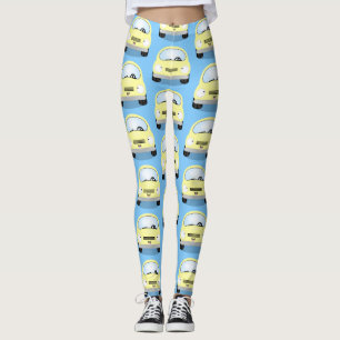illustration av tecknaden för Cute Kawaii-bilar Leggings