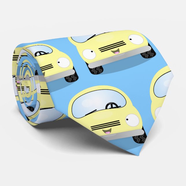 illustration av tecknaden för Cute Kawaii-bilar Slips (Rullad)