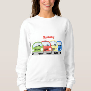 illustration av tecknaden för Cute Kawaii-bilar T Shirt
