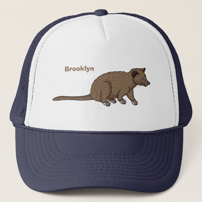 illustration av tecknaden för Cute luwak civet Keps (Framsida)