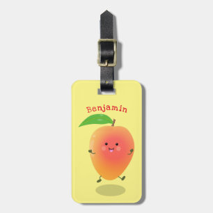 illustration av tecknaden för Cute lycklig mango-g Bagagebricka