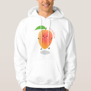 illustration av tecknaden för Cute lycklig mango-g Hoodie