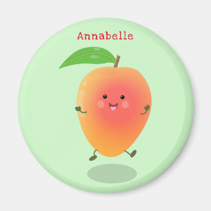 illustration av tecknaden för Cute lycklig mango-g Magnet