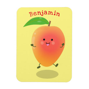 illustration av tecknaden för Cute lycklig mango-g Magnet