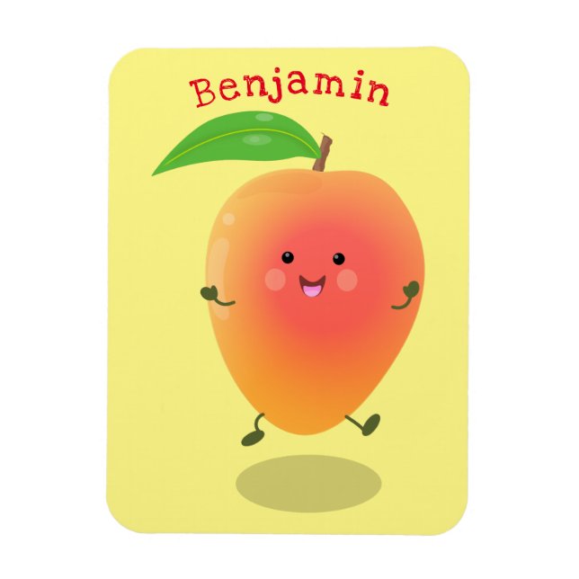 illustration av tecknaden för Cute lycklig mango-g Magnet (Vertikal)