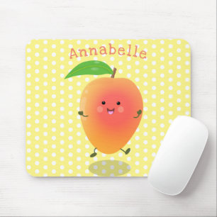 illustration av tecknaden för Cute lycklig mango-g Musmatta