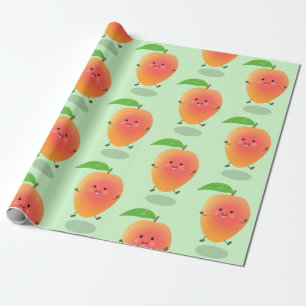 illustration av tecknaden för Cute lycklig mango-g Presentpapper