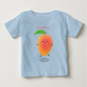 illustration av tecknaden för Cute lycklig mango-g T Shirt