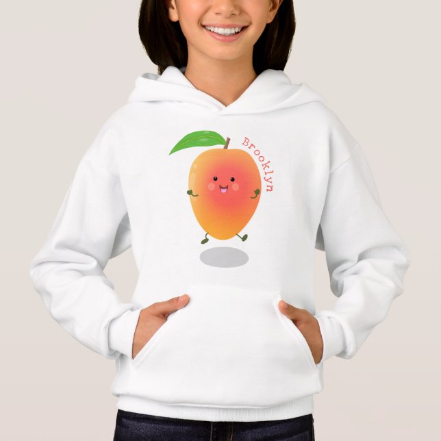 illustration av tecknaden för Cute lycklig mango-g T Shirt (Framsida)