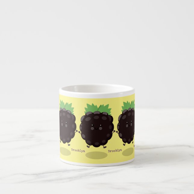 illustration av tecknaden för den svarta lilan i C Espressomugg (Framsidan)