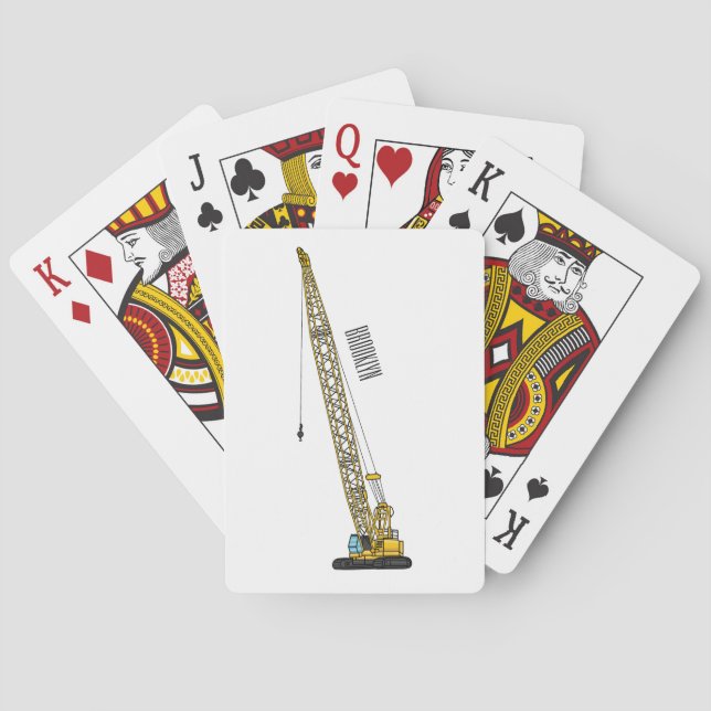 illustration av tecknaden för Dragline-grävmaskin Casinokort (Baksidan)