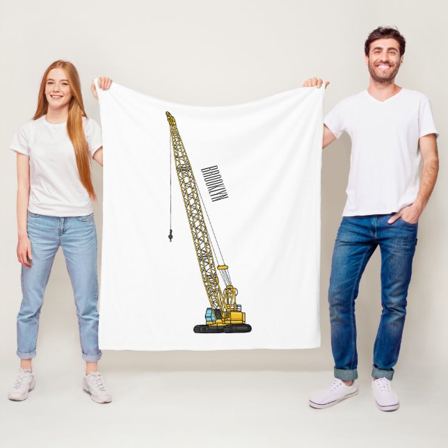 illustration av tecknaden för Dragline-grävmaskin Fleecefilt (På plats)