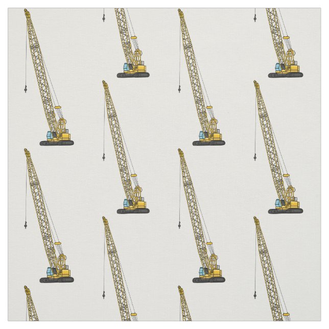 illustration av tecknaden för Dragline-grävmaskin Tyg (Provkarta)