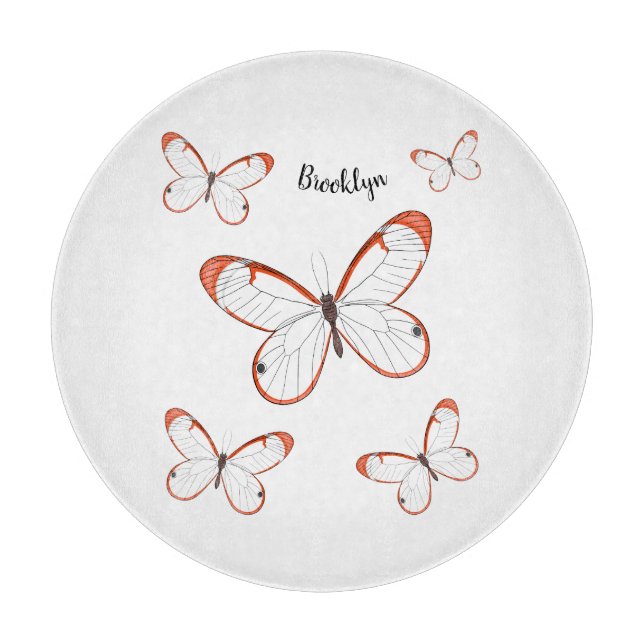 illustration av tecknaden för fjäril av glas (Framsidan)
