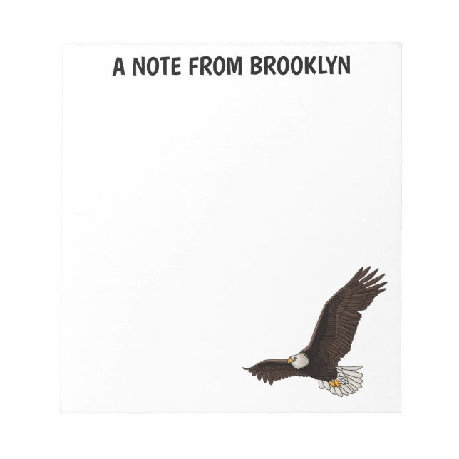 illustration av tecknaden för flygande örn i lyckl anteckningsblock (Framsida)