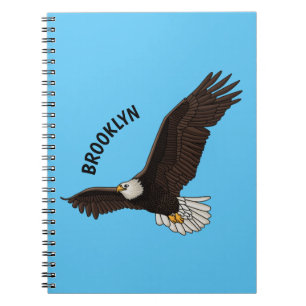 illustration av tecknaden för flygande örn i lyckl anteckningsbok