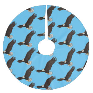 illustration av tecknaden för flygande örn i lyckl julgransmatta borstad polyester