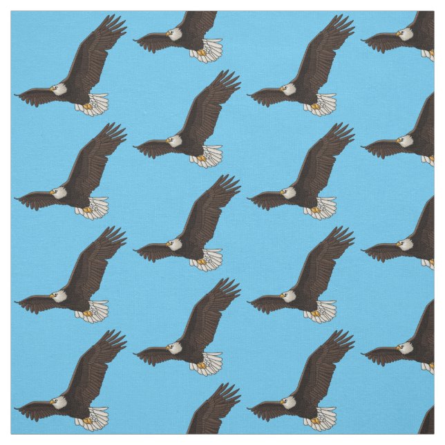 illustration av tecknaden för flygande örn i lyckl tyg (Provkarta)