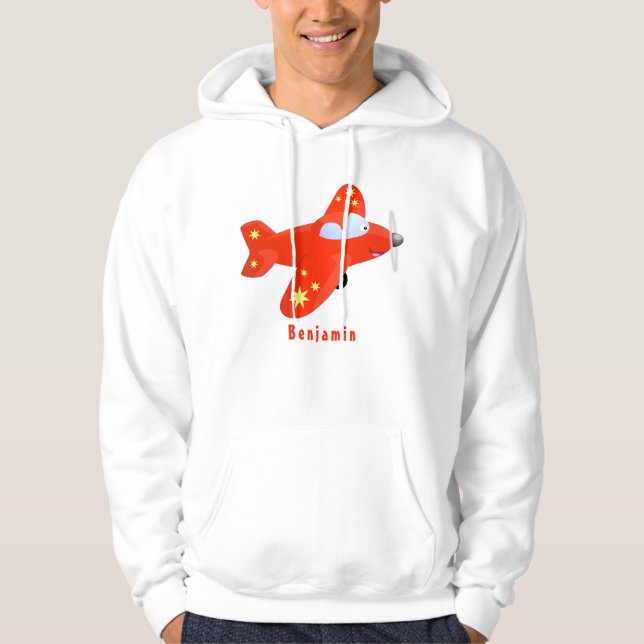 illustration av tecknaden för flygplansflygning me hoodie (Framsida)
