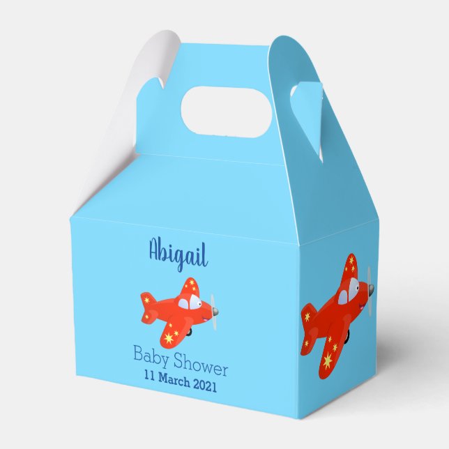 illustration av tecknaden för flygplansflygning me presentaskar (Framsidan Sidan)