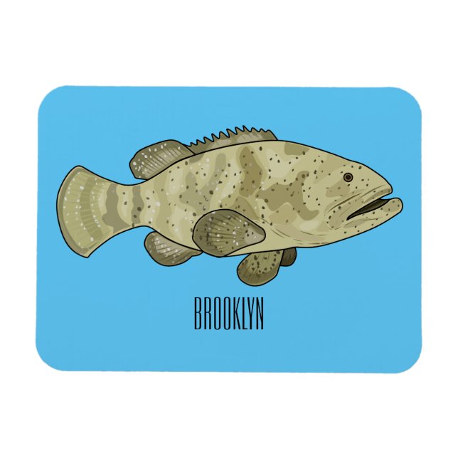 illustration av tecknaden för grupperarens fisk magnet (Horisontell)