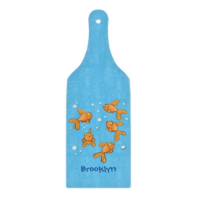 illustration av tecknaden för guldfisk i orange (Framsidan)