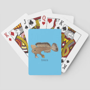 illustration av tecknaden för handfisk casinokort
