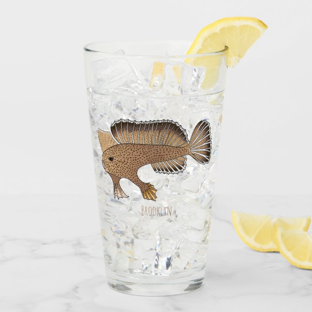 illustration av tecknaden för handfisk glaskopp (Bakside Is)