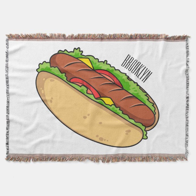 illustration av tecknaden för hund av hett filt (Framsidan)
