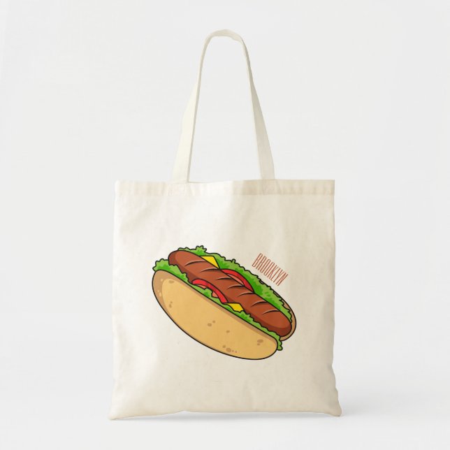 illustration av tecknaden för hund av hett tygkasse (Framsidan)