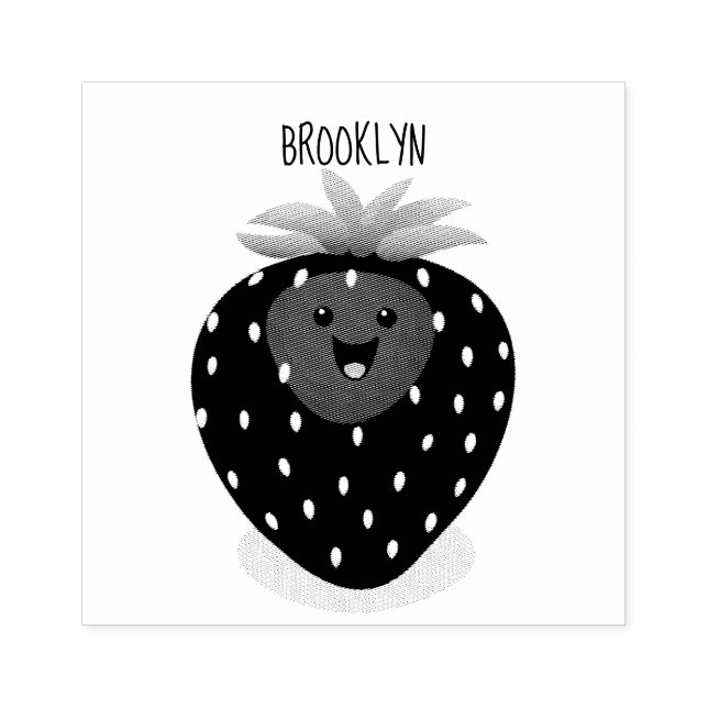 illustration av tecknaden för jordgubbsjordgubben  stämpel (Tryck)