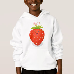 illustration av tecknaden för jordgubbsjordgubben t shirt