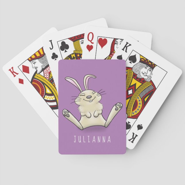 illustration av tecknaden för kålkanin casinokort (Baksidan)