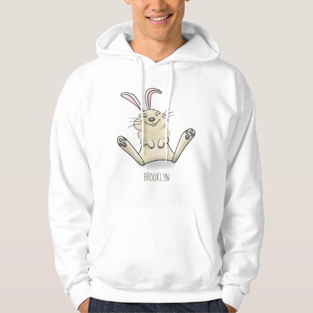 illustration av tecknaden för kålkanin hoodie (Framsida)