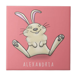 illustration av tecknaden för kålkanin kakelplatta