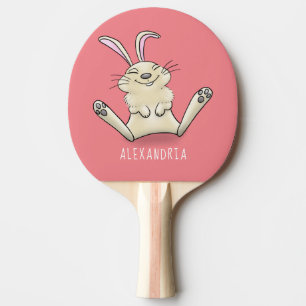 illustration av tecknaden för kålkanin pingisracket