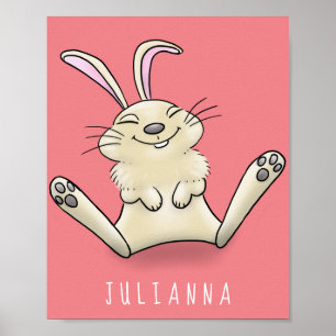 illustration av tecknaden för kålkanin poster
