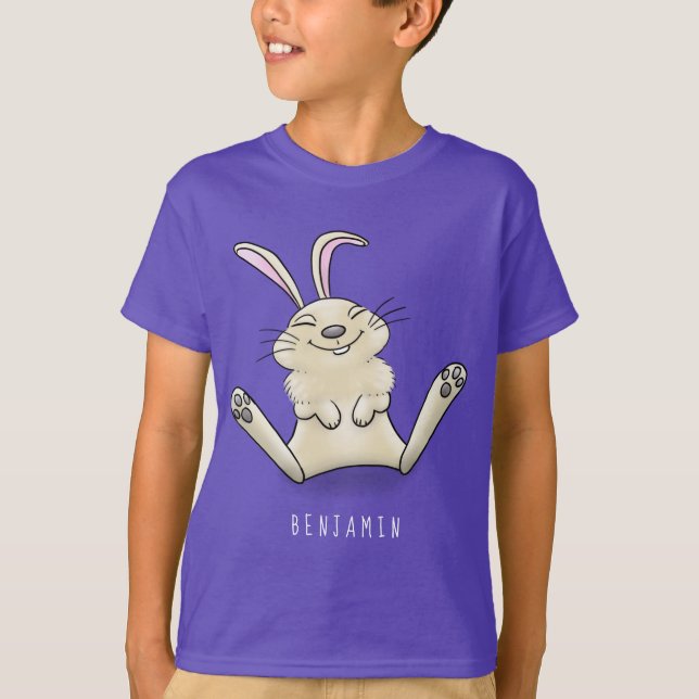 illustration av tecknaden för kålkanin t shirt (Framsida)