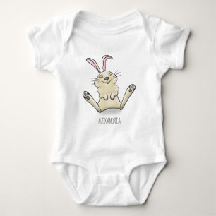 illustration av tecknaden för kålkanin t shirt