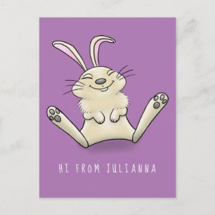 illustration av tecknaden för kålkanin vykort