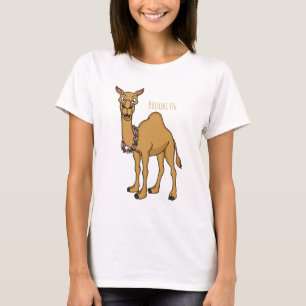 illustration av tecknaden för kameran i lycklig t shirt