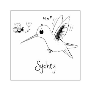 illustration av tecknaden för kute och bin stämpel