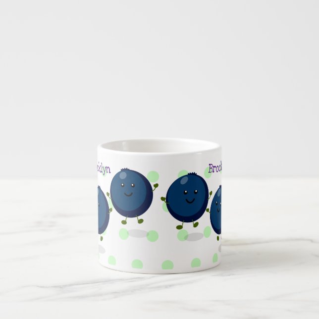illustration av tecknaden för lila av blåbär i lyc espressomugg (Framsidan)