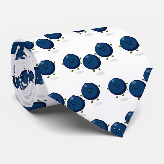 illustration av tecknaden för lila av blåbär i lyc slips (Rullad)